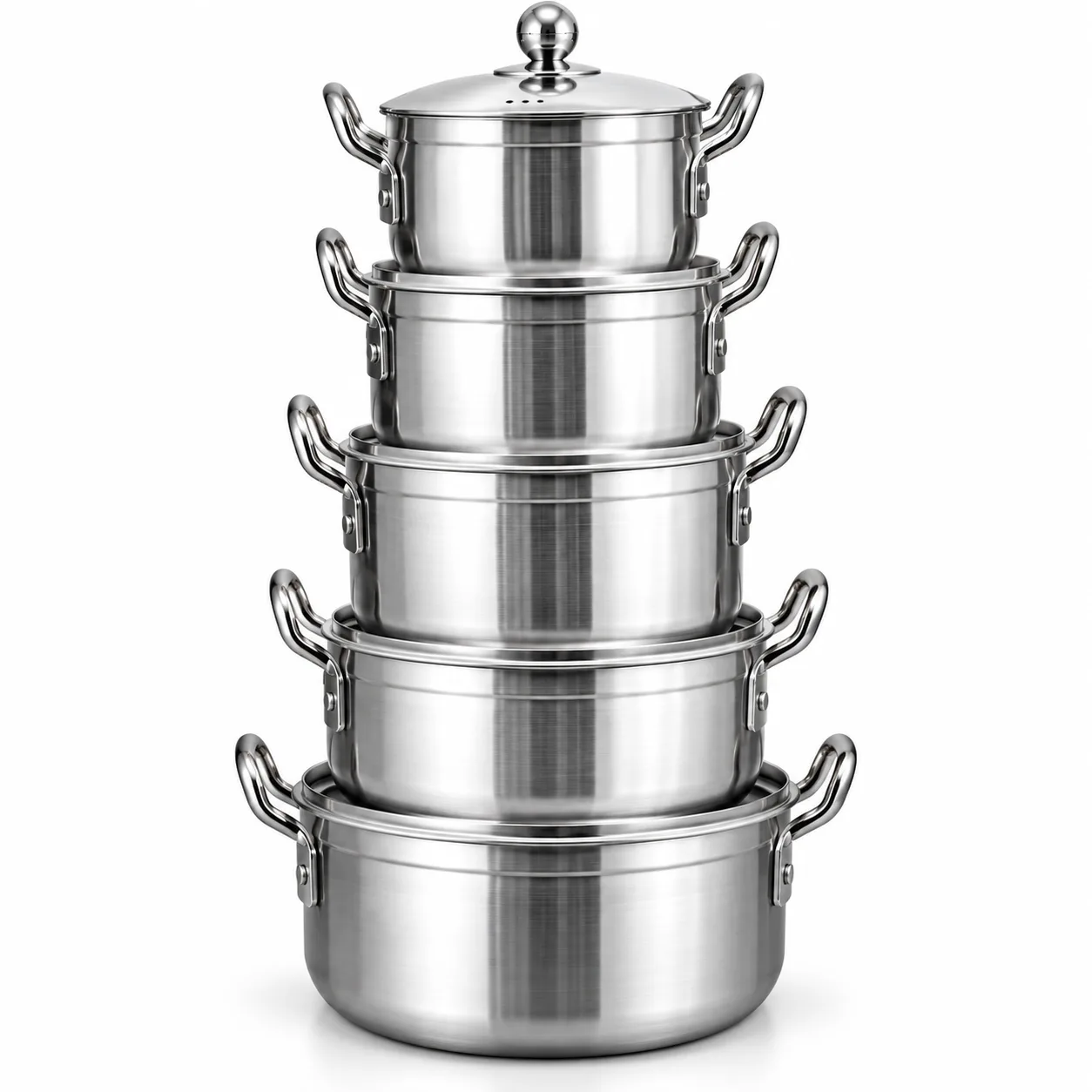 Aluminuim pots 10 piece