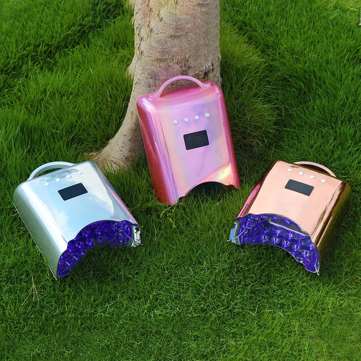 Pink nail drier